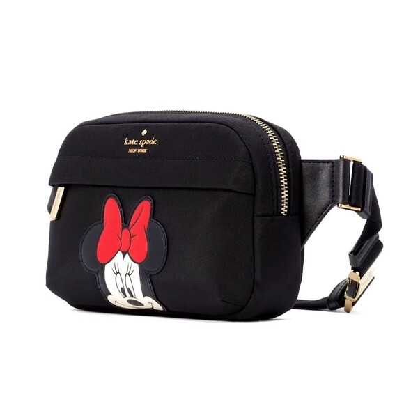 New Disney X Kate Spade New York Minnie Belt Bag Black Multi - Picture 2 of 5